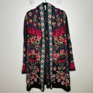 Johnny Was Biya Breilinha Hooded Duster extra large